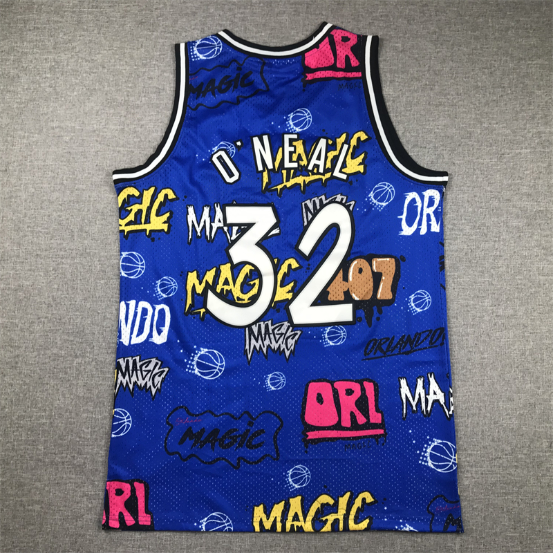 Men Orlando Magic #32 O.Neal Blue 2024 NBA Jersey